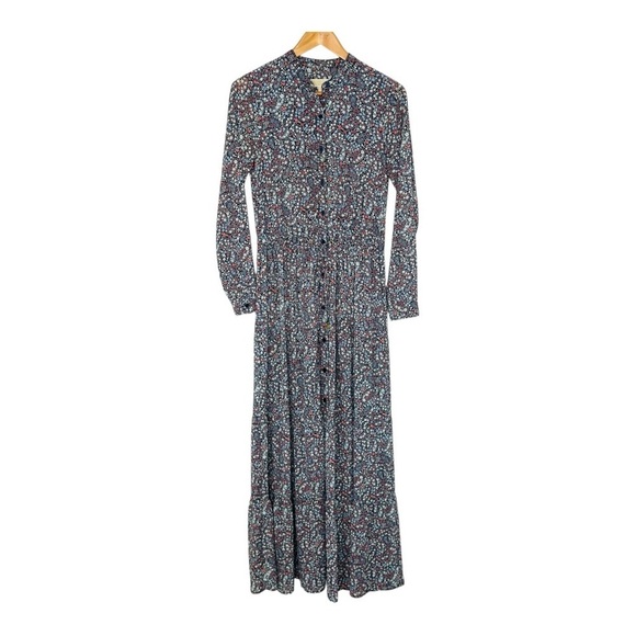 MICHAEL Michael Kors Long Sleeve Paisley Print Maxi Dress. Size 0. - Picture 16 of 16